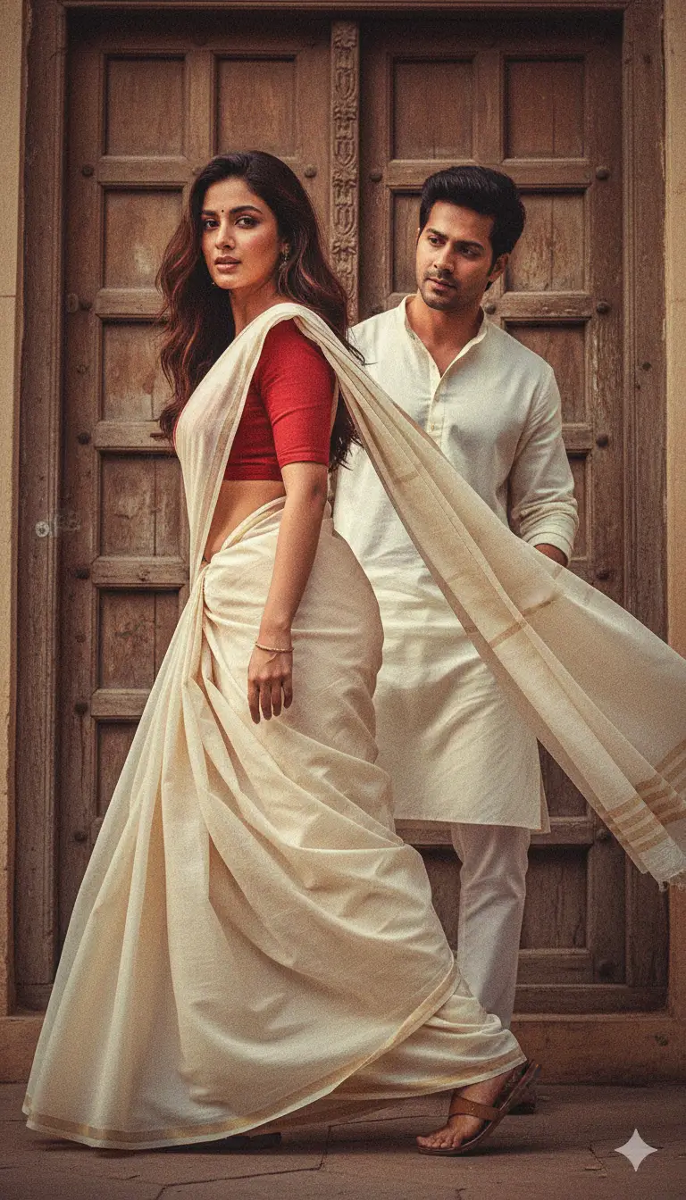 Vintage Cinematic Love Story Still